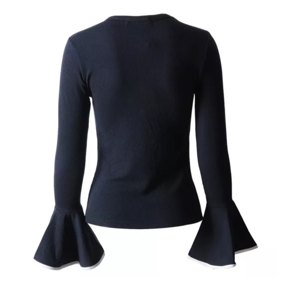 ‼️PRICE FIRM LAST CALL Flared Sleeve Stretch Top - Picture 5 of 5